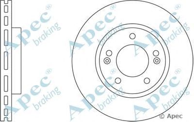 APEC BRAKING dsk2438 -  Тормозной диск